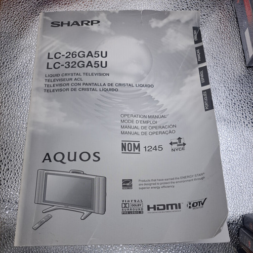 Sharp aquos 26ga5u - aquos, lc-26ga5u